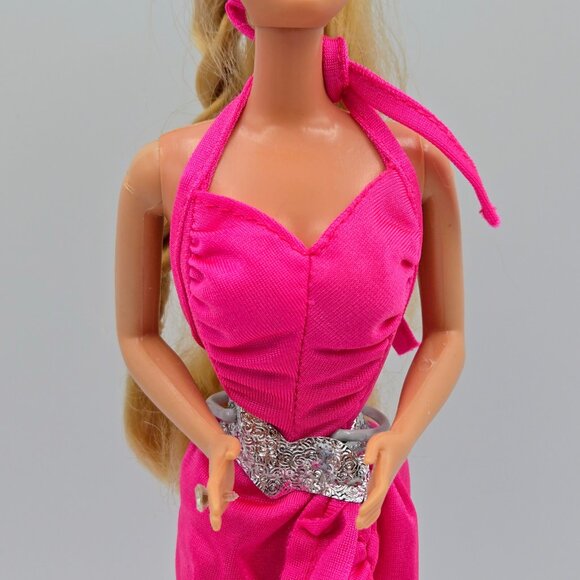 1982 Vintage Twirly Curls Barbie Doll 5579 Superstar Era Blonde Hair Curler Brai - Picture 3 of 16
